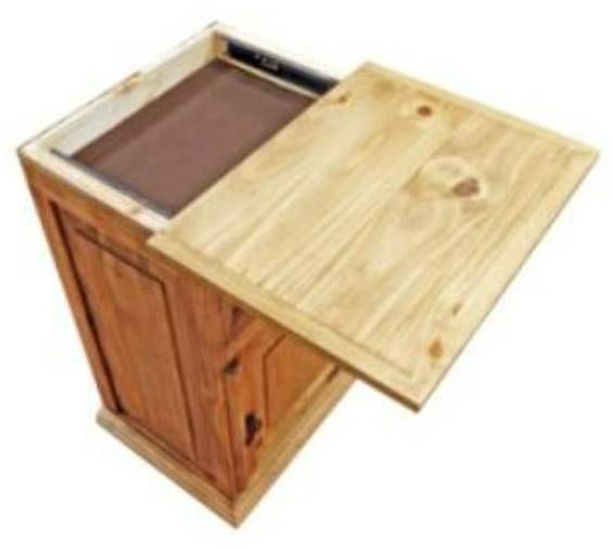 Million Dollar Rustic Brown Gun Nightstand-1