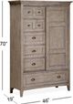 Magnussen Home® Paxton Place Dovetail Gray Door Chest-2