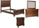 Liberty Furniture Rustic Traditions 4-Piece Rustic Cherry Queen Panel Bedroom Set-0