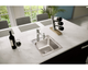 Elkay Lustertone® Lustrous Satin 15" x 17.5" 2-Hole Single Bowl Drop-in Bar Sink-2