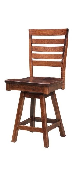 Door County Logan Swivel Bar Stool Side, 24”-0