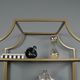 Sauder® International Lux® Satin Gold Bookcase-3