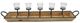 A & B Home Brown/Clear Tea Light Holder-1