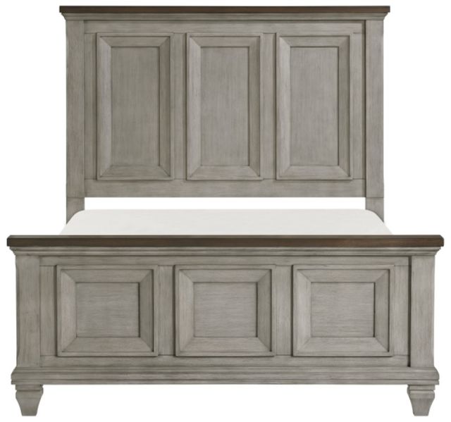 Homelegance® Renton Antique Gray/Brown Queen Panel Bed-2