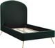 TOV Furniture Vivi Forest Green Velvet Twin Bed-0