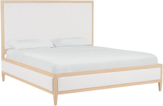 Bassett® Furniture Willow Natural Sand King Upholstered Panel Bed-0