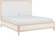 Bassett® Furniture Willow Natural Sand King Upholstered Panel Bed-0
