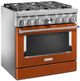 KitchenAid® 36" Scorched Orange Pro Style Dual Fuel Range-3