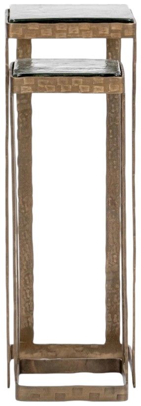 Classic Home Gillian Brass Nesting Table-2