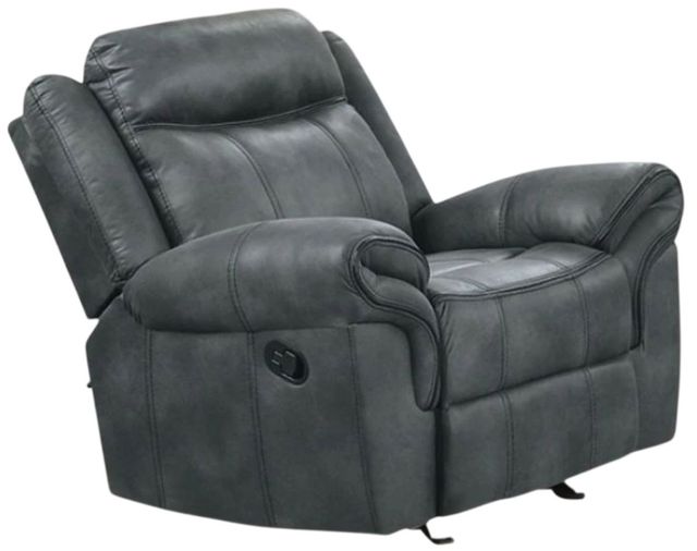 Furniture of America® Agata Dark Gray Glider Recliner-0
