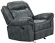 Furniture of America® Agata Dark Gray Glider Recliner-0