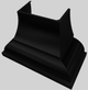 Vent-A-Hood® Designer Series 48" Black Wall Mounted Range Hood-5