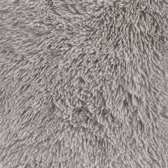 Olliix by CosmoLiving Cleo Grey Ombre Print Shaggy Fur Pillow-1