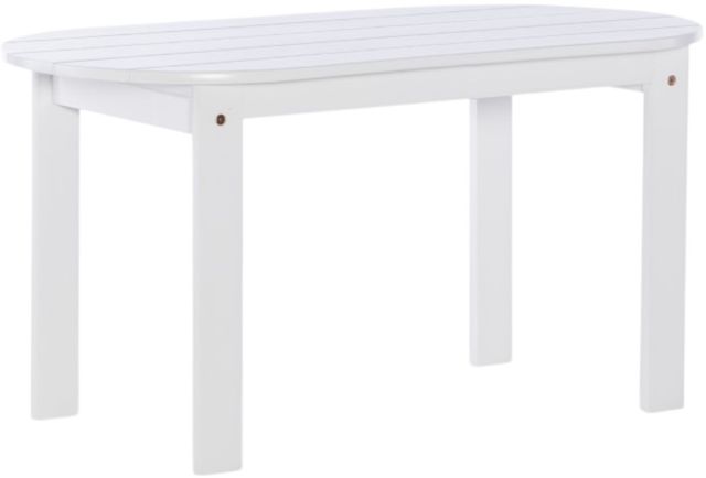 Linon Adirondack White Wooden Outdoor Coffee Table-0