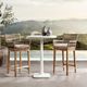 Classic Home Paulina White Outdoor Pub Table-1