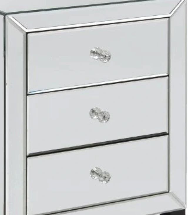 Decor-Rest® Furniture LTD Verona Chrome Side Cabinet-1
