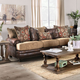 Furniture of America® Fletcher Brown/Tan Sofa and Loveseat-1