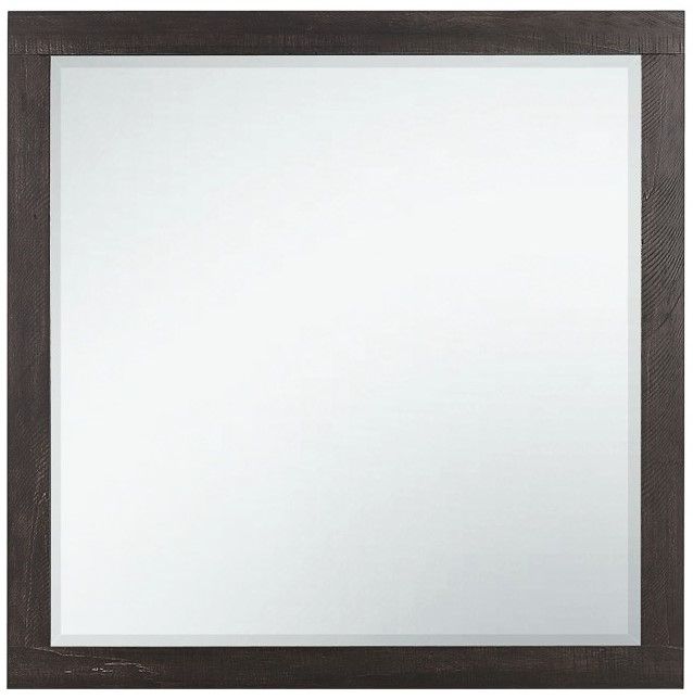 Homelegance® Miter Dark Ebony/Rustic Mahogany Mirror-0