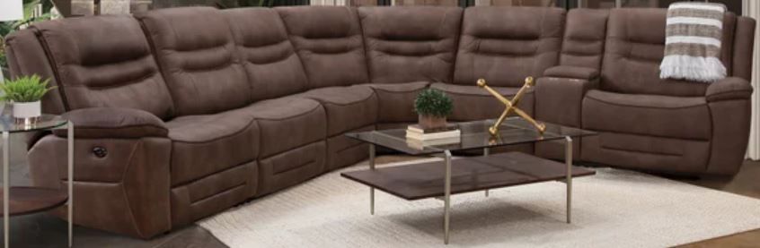 Behold™ Home Harley 7-Piece Brown Power Reclining Curved Sectional