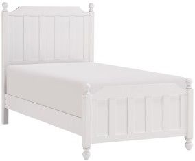 Mazin Furniture Wellsummer White Twin Youth Bed-1