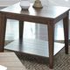 Liberty Furniture Lake House Rustic Brown Oak Square Lamp Table-4