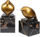 Uttermost® Golden Finch 2-Piece Black/Brass Bird Figurine Set-0