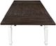 Emerald Home Mountain Retreat Dark Mocha Dining Table Antique White Base-4