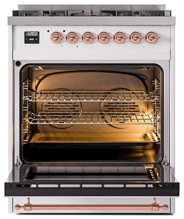 Ilve® Nostalgie II Series 30" Custom RAL Colors Pro Style Dual Fuel Range-3