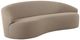 Moe's Home Collection Cove Taupe Plastic/Polyester Outdoor Sofa-0