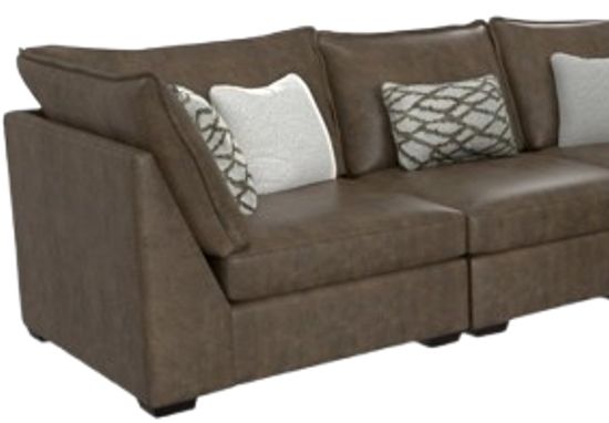 Corinthian Furniture 5-Piece Ivory L-Shape Sectional-1