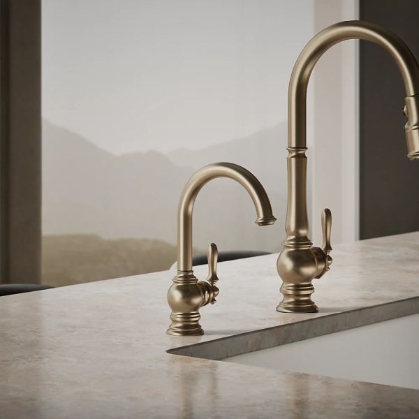 KOHLER® Artifacts® Vibrant Brushed Bronze Beverage Faucet-1