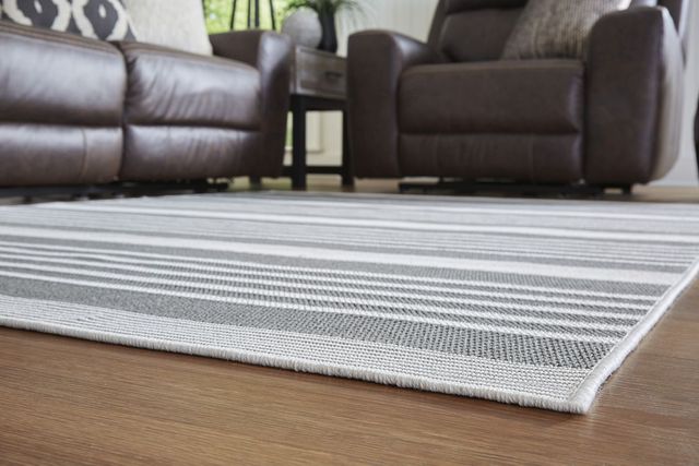 Signature Design by Ashley® Reidman Gray/Cream 8'x10' Medium Area Rug-2
