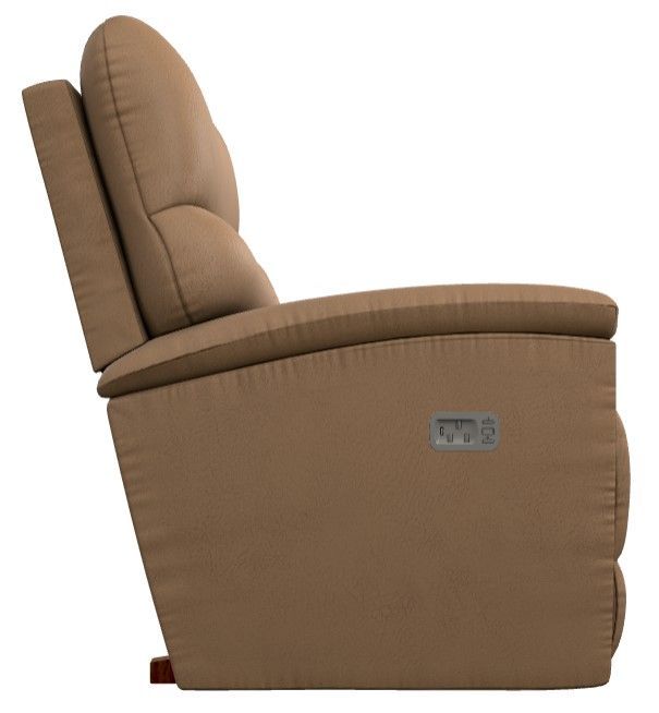 La-Z-Boy® Trouper Fawn Power Rocking Recliner with Headrest-2