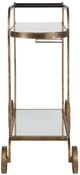 Uttermost® Carrinho Antique Brass Bar Cart-4