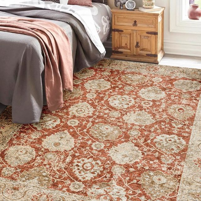 Dalyn™ Rug Company Bergama Paprika 5'x8' Style 2 Area Rug-4