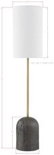 Forty West Charles Gold/Gray Buffet Lamp-1