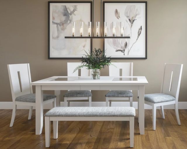 Jofran Inc. Urban Icon White Extension Dining Table-1