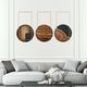 StyleCraft 3-Piece Horizon Sun Dimensional Wall Art Set-4