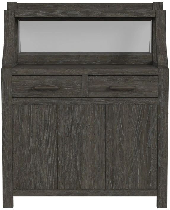 Intercon Flex Reclaimed Chevron Server with Leaf Storage-2