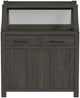 Intercon Flex Reclaimed Chevron Server with Leaf Storage-2