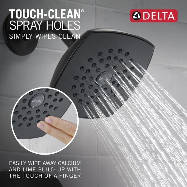 Delta Modern Monitor 14 Series Matte Black Tub and Shower Trim-1