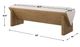 Uttermost® Wedged Ivory Fabric Bench-2
