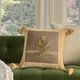 Nourison Home™ Mina Victory Vintage Pillow Taupe Monkey On Branch 19"x19" Throw Pillow-3