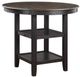Mazin Furniture Asher Antique Black Counter Height Dining Table-0