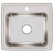 Elkay Lustertone® Lustrous Satin 20'' 1-Hole Single Bowl Drop-in Sink-1