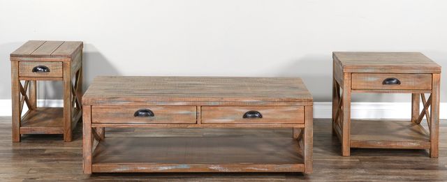Sunny Designs™ Durango Weathered Brown Chairside Table-1