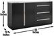 Steve Silver Co. Camila Ebony/Gray/Satin Nickel Server-2