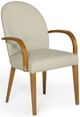 VIG Furniture Modrest Rexford Taupe/Walnut Modern Dining Armchair-0