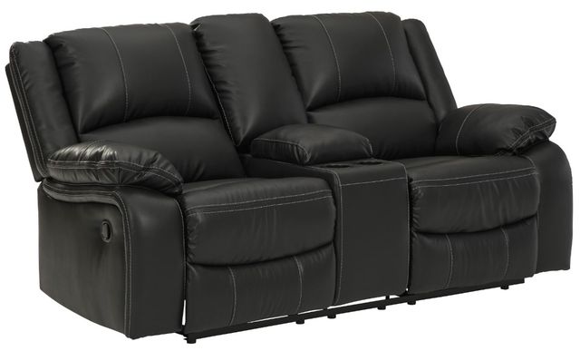 Signature Design by Ashley® Calderwell 3-Piece Black Reclining Living Room Set-2