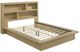 Coaster® Hendricks Light Oak Queen Bookcase Headboard Platform Bed-0